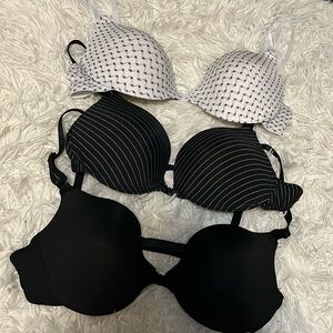 3pc padded bra set bundle